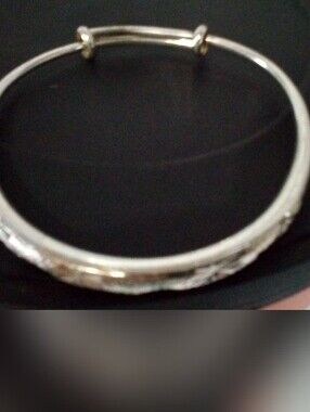 Silver-S999 Women's Expandable Bangle Bracelet
